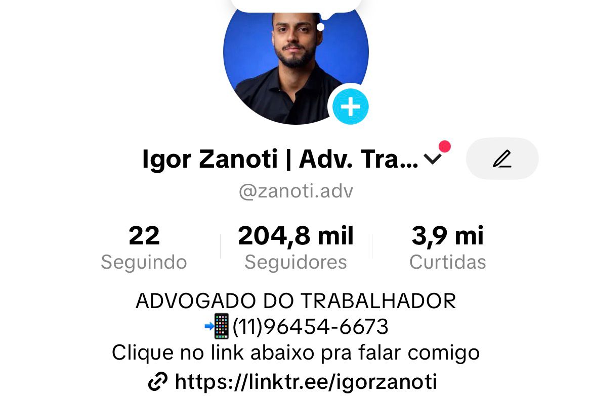Igor Zanoti no TikTok